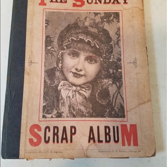Antique 1880 The Sunday Scrap Album - Picture 2 of 16